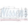 NISSENS 940858 Air Conditioning Condenser/Receiver Drier Assembly