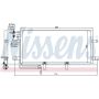 NISSENS 94834 Air Conditioning Condenser