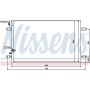NISSENS 94854 Air Conditioning Condenser