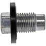 DORMAN 090-172.1 Oil Drain Plug Pilot Point Molded Gasket M14-1.50, Head Size 13mm