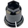 DORMAN 611-619.1 Black Wheel Nut Cover M24-2.0, Hex 19mm