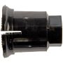 DORMAN 611-619.1 Black Wheel Nut Cover M24-2.0, Hex 19mm