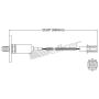 Walker Products 250-21059 Walker Products 250-21059 Oxygen Sensor 1-W Direct Fit W/Flange
