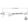 Walker Products 250-21065 Walker Products 250-21065 Oxygen Sensor 1-W Direct Fit W/Flange