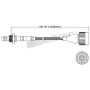 Walker Products 250-24021 Walker Products 250-24021 Oxygen Sensor 4-W Direct Fit Narrow-Band