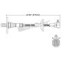 Walker Products 250-24053 Walker Products 250-24053 Oxygen Sensor 4-W Direct Fit W/Flange