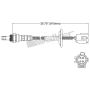 Walker Products 250-24082 Walker Products 250-24082 Oxygen Sensor 4-W Direct Fit Narrow-Band