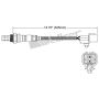 Walker Products 250-241001 Walker Products 250-241001 Oxygen Sensor 4-W Direct Fit Narrow-Band