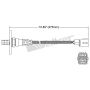 Walker Products 250-24157 Walker Products 250-24157 Oxygen Sensor 4-W Direct Fit W/Flange