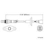 Walker Products 250-24278 Walker Products 250-24278 Oxygen Sensor 4-W Direct Fit W/Flange