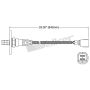 Walker Products 250-24288 Walker Products 250-24288 Oxygen Sensor 4-W Direct Fit W/Flange