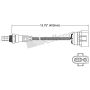 Walker Products 250-24393 Walker Products 250-24393 Oxygen Sensor 4-W Direct Fit Narrow-Band