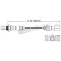 Walker Products 250-24420 Walker Products 250-24420 Oxygen Sensor 4-W Direct Fit Narrow-Band