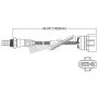 Walker Products 250-24430 Walker Products 250-24430 Oxygen Sensor 4-W Direct Fit Narrow-Band