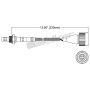 Walker Products 250-24605 Walker Products 250-24605 Oxygen Sensor 4-W Direct Fit Narrow-Band