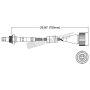 Walker Products 250-24613 Walker Products 250-24613 Oxygen Sensor 4-W Direct Fit Narrow-Band