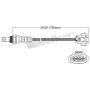 Walker Products 250-24733 Walker Products 250-24733 Oxygen Sensor 4-W Direct Fit Narrow-Band