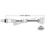Walker Products 250-24854 Walker Products 250-24854 Oxygen Sensor 4-W Direct Fit Narrow-Band
