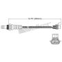 Walker Products 250-24950 Walker Products 250-24950 Oxygen Sensor 4-W Direct Fit Narrow-Band