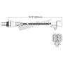 Walker Products 250-24977 Walker Products 250-24977 Oxygen Sensor 4-W Direct Fit Narrow-Band