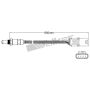 Walker Products 932-14058 Walker Products 932-14058 Oxygen Sensor 4-W Direct Fit Narrow-Band