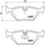 Brembo KT04298 Brembo low-met brake pad and UV coated solid  brake disc kit