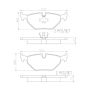 Brembo KT00794 Brembo ceramic brake pad and UV coated solid  brake disc kit