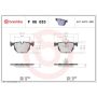 Brembo KTX4095 Brembo low-met brake pad and Xtra vented drilled brake disc kit