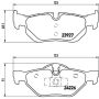 Brembo KT04043 Brembo low-met brake pad and UV coated vented  brake disc kit