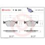 Brembo KT04441 Brembo low-met brake pad and UV coated vented  brake disc kit