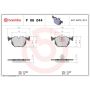 Brembo KT04425 Brembo low-met brake pad and UV coated vented  brake disc kit