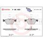 Brembo KT04381 Brembo low-met brake pad and composite vented  brake disc kit