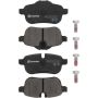 Brembo KT04464 Brembo low-met brake pad and UV coated vented  brake disc kit