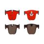 Brembo KT00B08 Brembo ceramic brake pad and UV coated vented  brake disc kit