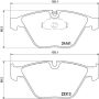 Brembo KT04526 Brembo low-met brake pad and composite vented  brake disc kit