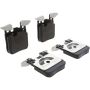 Brembo KT04423 Brembo low-met brake pad and UV coated vented  brake disc kit