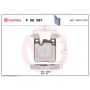 Brembo KT04423 Brembo low-met brake pad and UV coated vented  brake disc kit