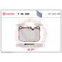 Brembo KTX4100 Brembo low-met brake pad and Xtra vented drilled brake disc kit