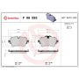Brembo KT04366 Brembo low-met brake pad and UV coated vented  brake disc kit