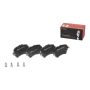 Brembo KT04366 Brembo low-met brake pad and UV coated vented  brake disc kit