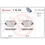Brembo KT04356 Brembo low-met brake pad and composite vented  brake disc kit