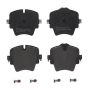 Brembo KT04355 Brembo low-met brake pad and UV coated vented  brake disc kit