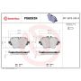 Brembo KT00A27 Brembo ceramic brake pad and UV coated vented  brake disc kit