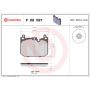 Brembo KT04365 Brembo low-met brake pad and UV coated vented  brake disc kit
