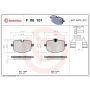 Brembo KT04364 Brembo low-met brake pad and composite vented  brake disc kit