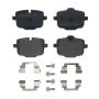 Brembo KT04364 Brembo low-met brake pad and composite vented  brake disc kit