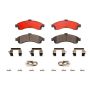 Brembo KT00803 Brembo ceramic brake pad and UV coated vented  brake disc kit
