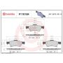 Brembo KT00868 Brembo ceramic brake pad and UV coated vented  brake disc kit