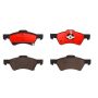 Brembo KT00868 Brembo ceramic brake pad and UV coated vented  brake disc kit