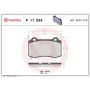 Brembo KT04348 Brembo low-met brake pad and UV coated vented  brake disc kit